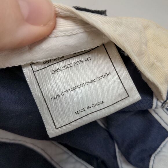 Adidas Men's Slideback Hat Blue Size OSFA Embroidered Logo 100% Cotton - Picture 9 of 9